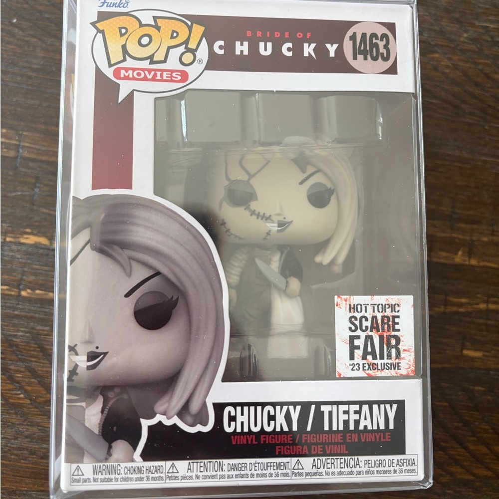 Funko Pop Chucky Tiffany #1463 - Black & White hot topic scare fair exclusive